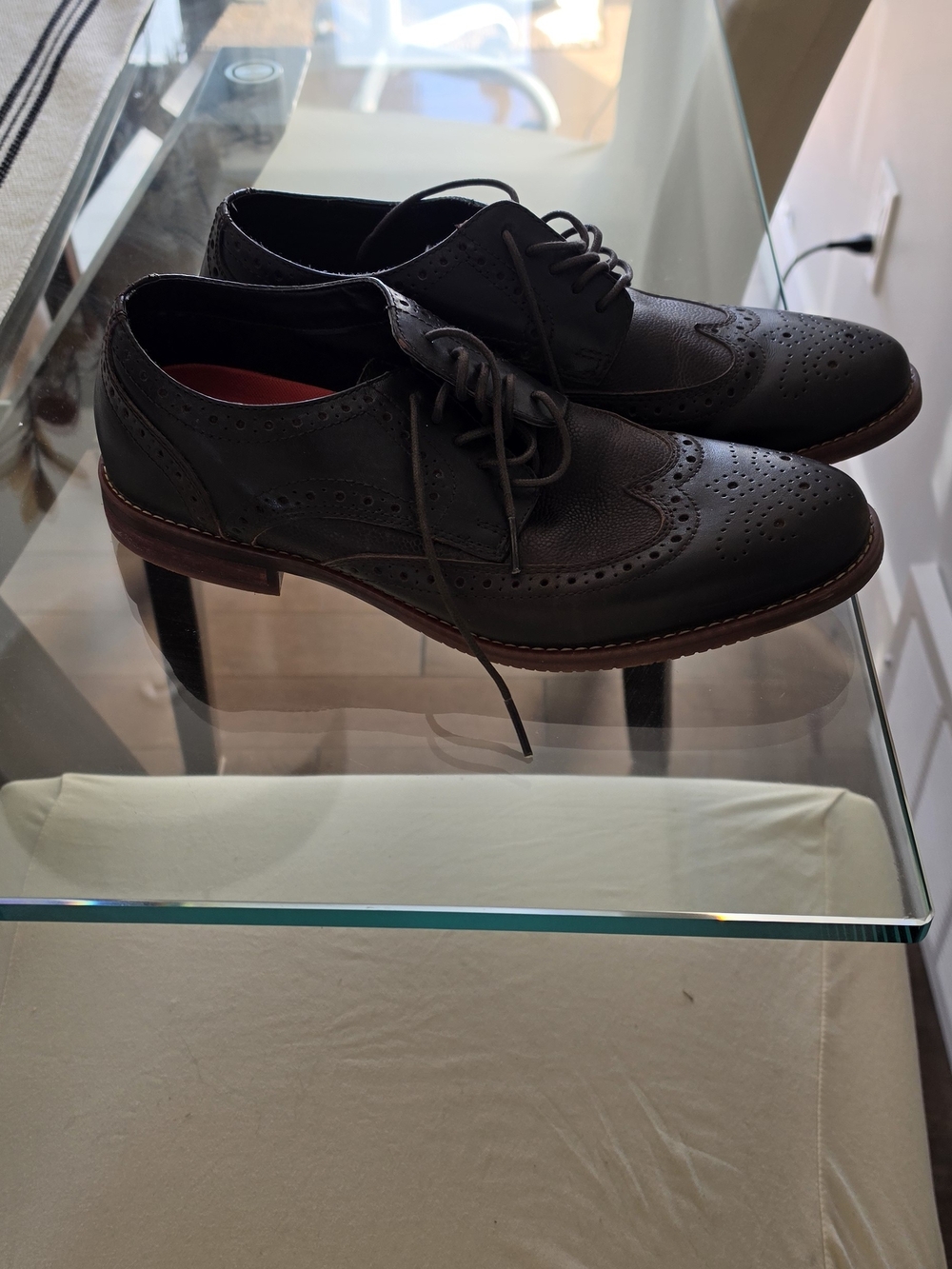Classic Men's Black Wingtip Brogues